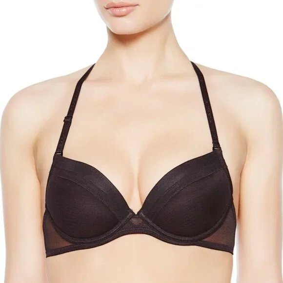 La Perla Daily Design Push Up Black Convertible Padded Bra